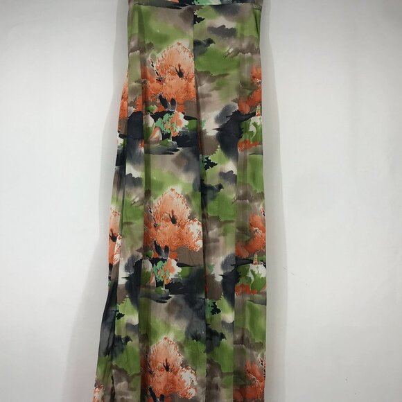 VINTAGE HOMEMADE - WOMEN'S S/M - MULTICOLOR WIDE LEG PANTS RETRO FESTIVAL - Picture 2 of 2